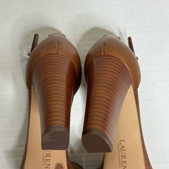 Lauren Ralph Lauren Brown Sylvia Heel NEW Size 10 - Picture 7 of 10
